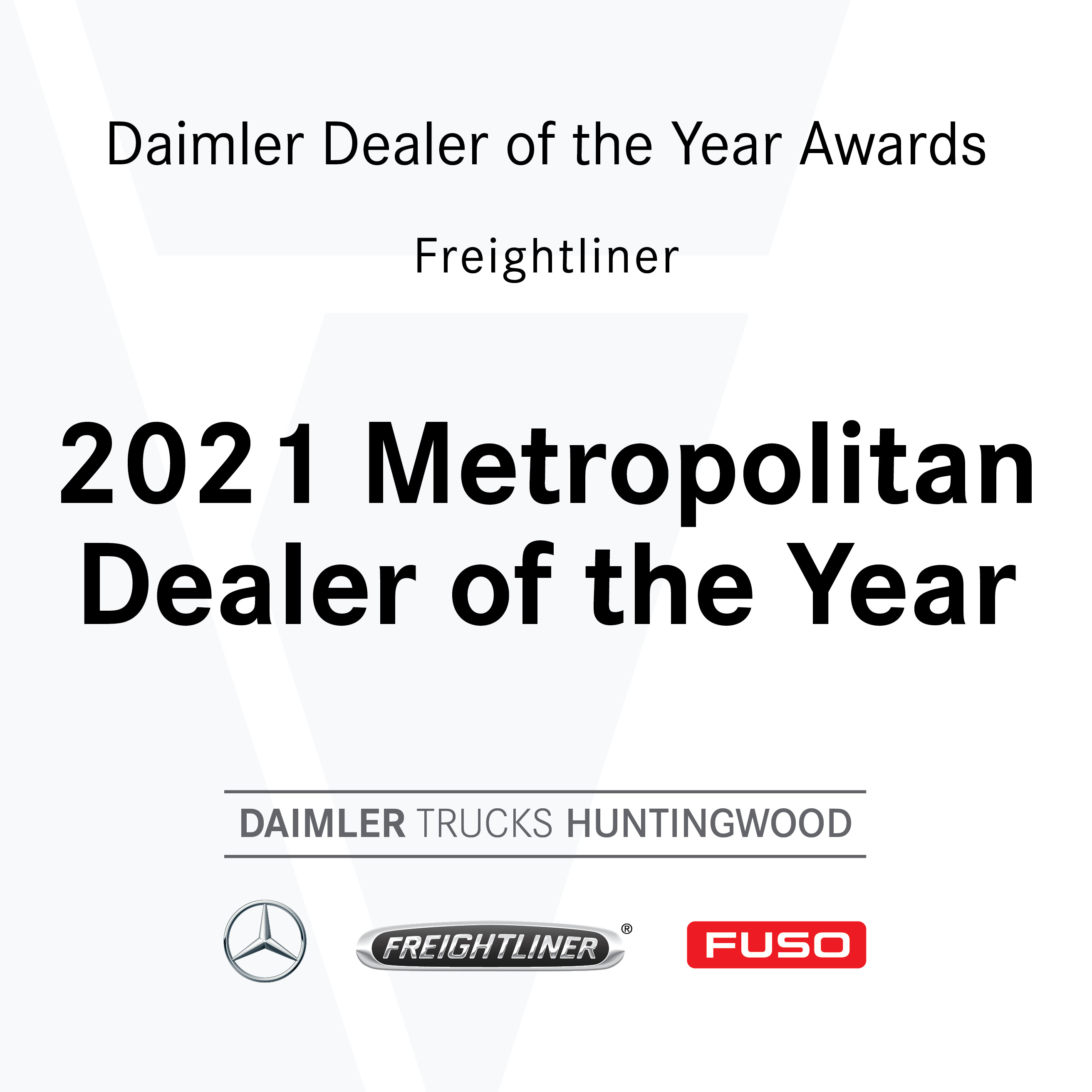 Freightliner Metro Dealer of the Year